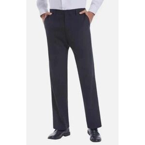NEW DUCHAMP Men's Size 38x30 Black Stretch Waistband Dress Pants Trousers